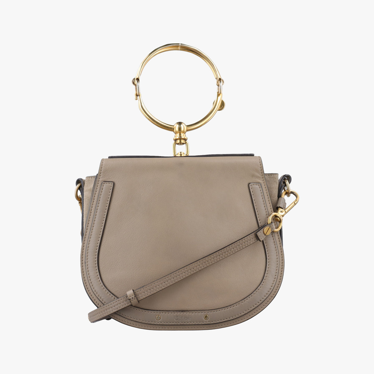 Secondhand Chloe Bracelet Nile Greige Leather  shoulderbag | stylenewstar