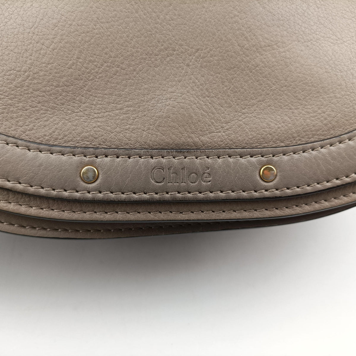 Secondhand Chloe Bracelet Nile Greige Leather  shoulderbag | stylenewstar