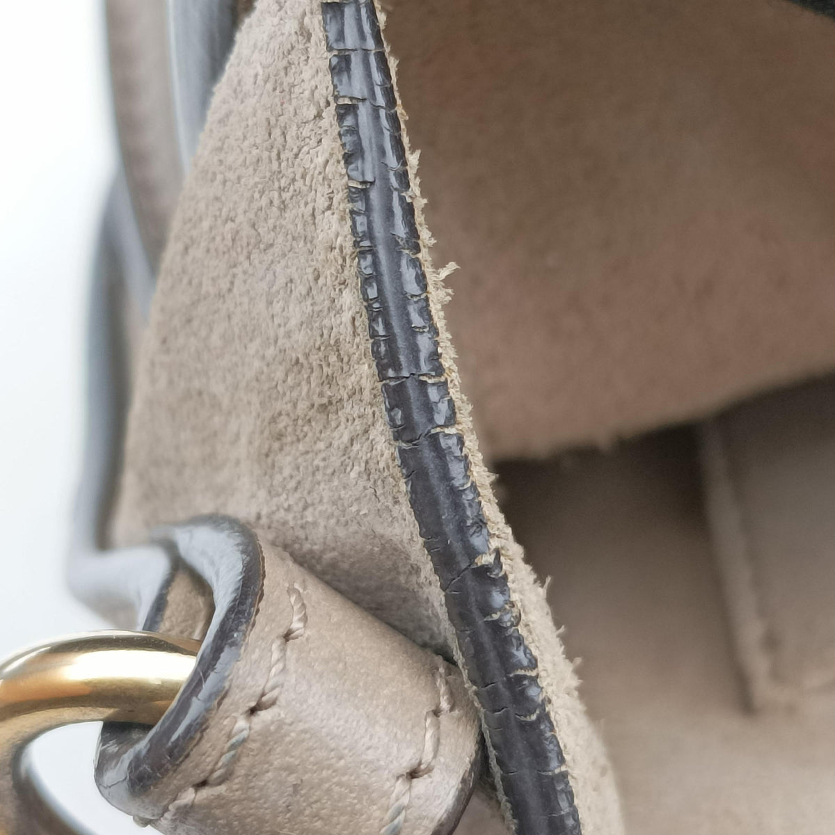Secondhand Chloe Bracelet Nile Greige Leather  shoulderbag | stylenewstar