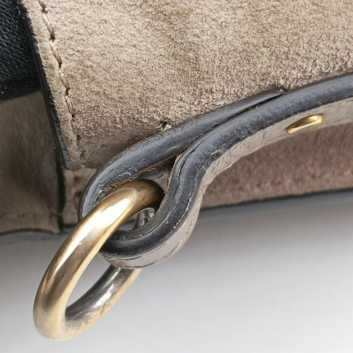 Secondhand Chloe Bracelet Nile Greige Leather  shoulderbag | stylenewstar