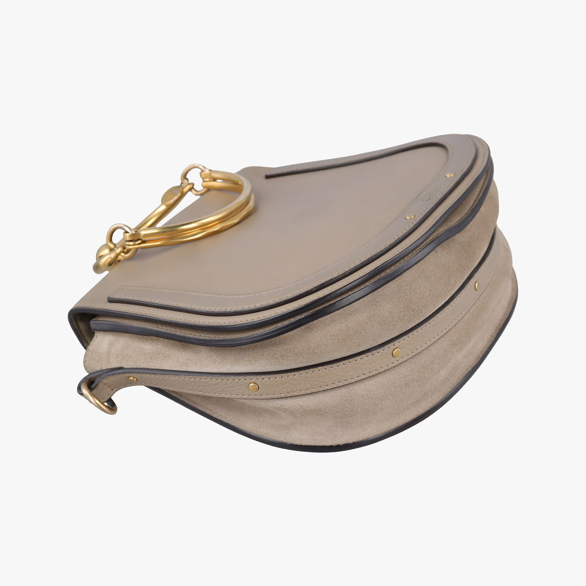 Secondhand Chloe Bracelet Nile Greige Leather  shoulderbag | stylenewstar