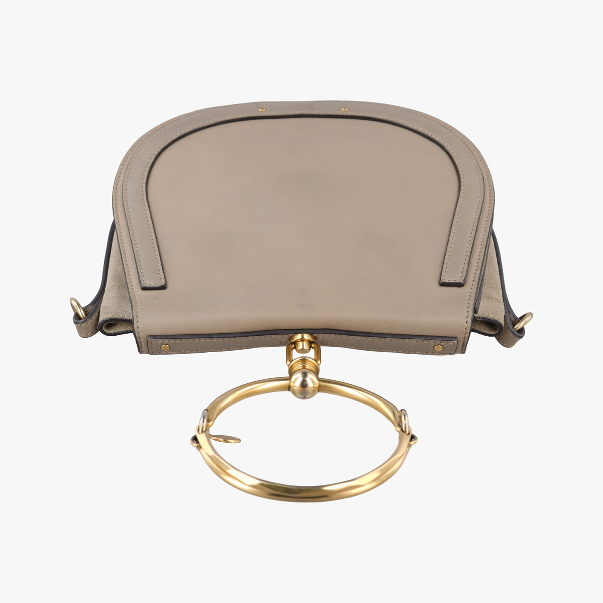 Secondhand Chloe Bracelet Nile Greige Leather  shoulderbag | stylenewstar