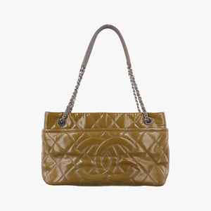 Vintage Chanel Timeless CC Shopping Yellow Patent A67294 shoulderbag | stylenewstar