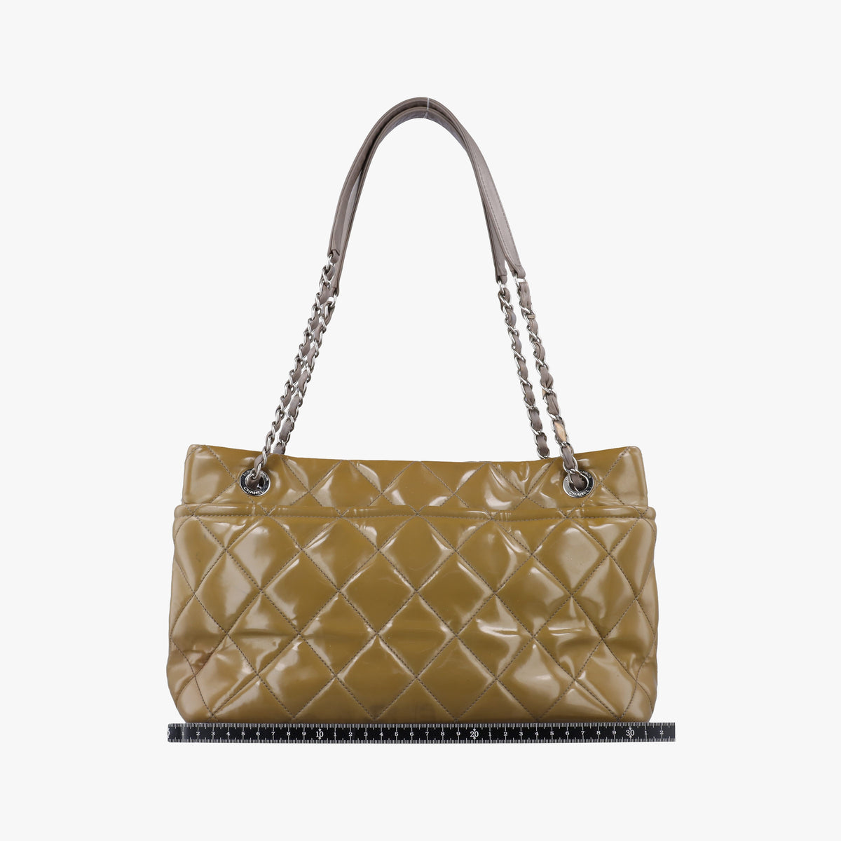 Vintage Chanel Timeless CC Shopping Yellow Patent A67294 shoulderbag | stylenewstar
