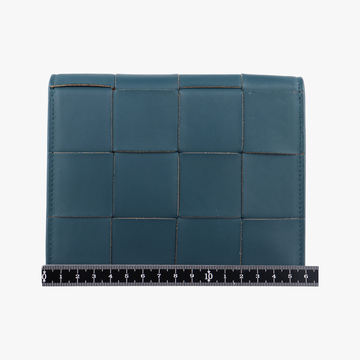 Pre-owned Bottega Veneta Cassette Green Blue lambskin  shoulderbag | stylenewstar