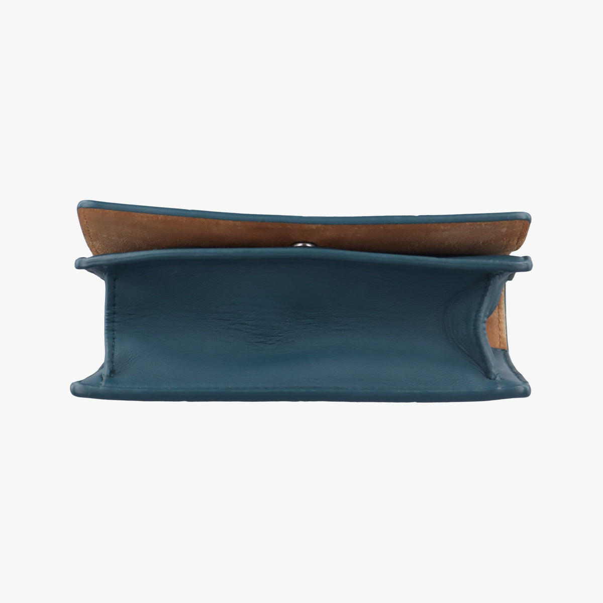 Pre-owned Bottega Veneta Cassette Green Blue lambskin  shoulderbag | stylenewstar