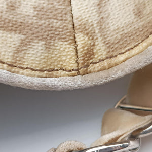 Secondhand Christian Dior Romantique Trotter Beige PVC coated canvas  shoulderbag | stylenewstar