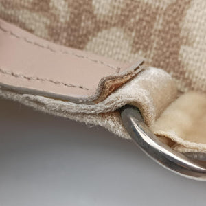 Secondhand Christian Dior Romantique Trotter Beige PVC coated canvas  shoulderbag | stylenewstar