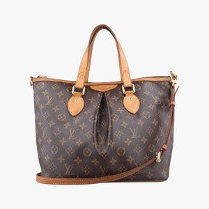 Pre-owned Louis Vuitton PALERMO PM brown Monogram Canvas M40145 shoulderbag | stylenewstar
