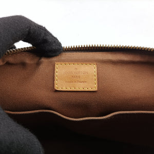 Pre-owned Louis Vuitton PALERMO PM brown Monogram Canvas M40145 shoulderbag | stylenewstar