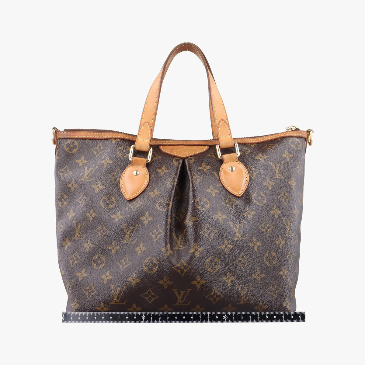 Pre-owned Louis Vuitton PALERMO PM brown Monogram Canvas M40145 shoulderbag | stylenewstar