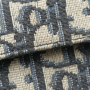 Pre-owned Christian Dior Saddle Navy Jacquard × Leather  handbag | stylenewstar