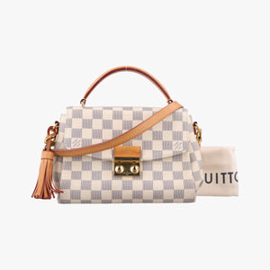 Pre-owned Louis Vuitton Croisette Azure Damier canvas N41581 shoulderbag | stylenewstar