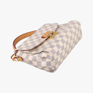 Pre-owned Louis Vuitton Croisette Azure Damier canvas N41581 shoulderbag | stylenewstar