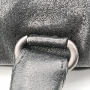 Pre-owned Bottega Veneta Intrecciato Black lambskin  shoulderbag | stylenewstar