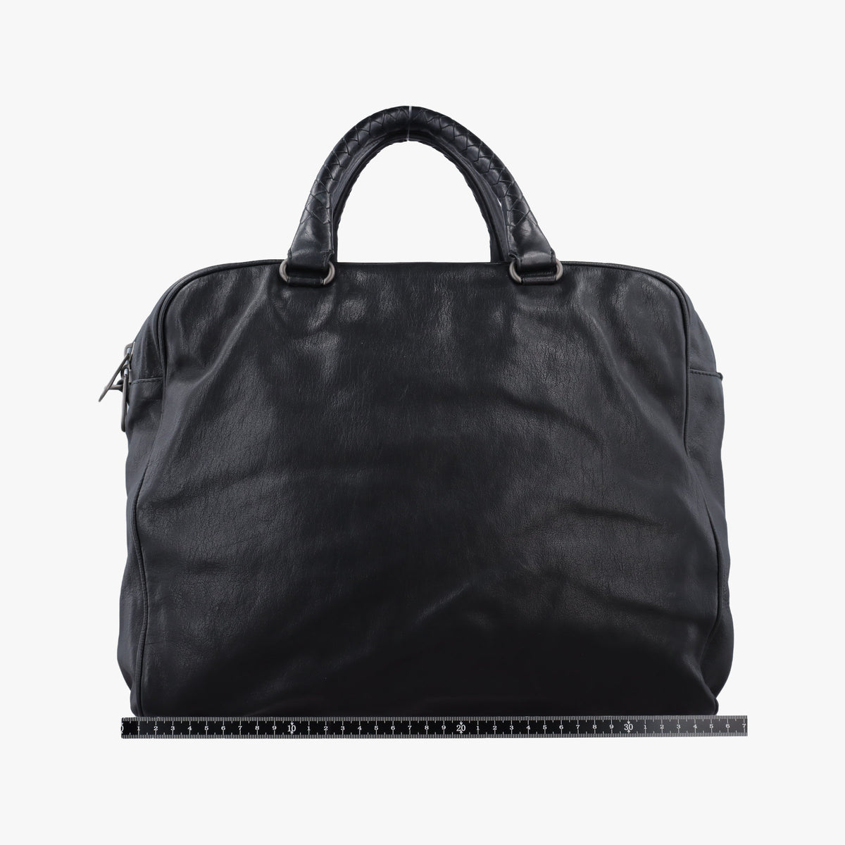 Pre-owned Bottega Veneta Intrecciato Black lambskin  shoulderbag | stylenewstar