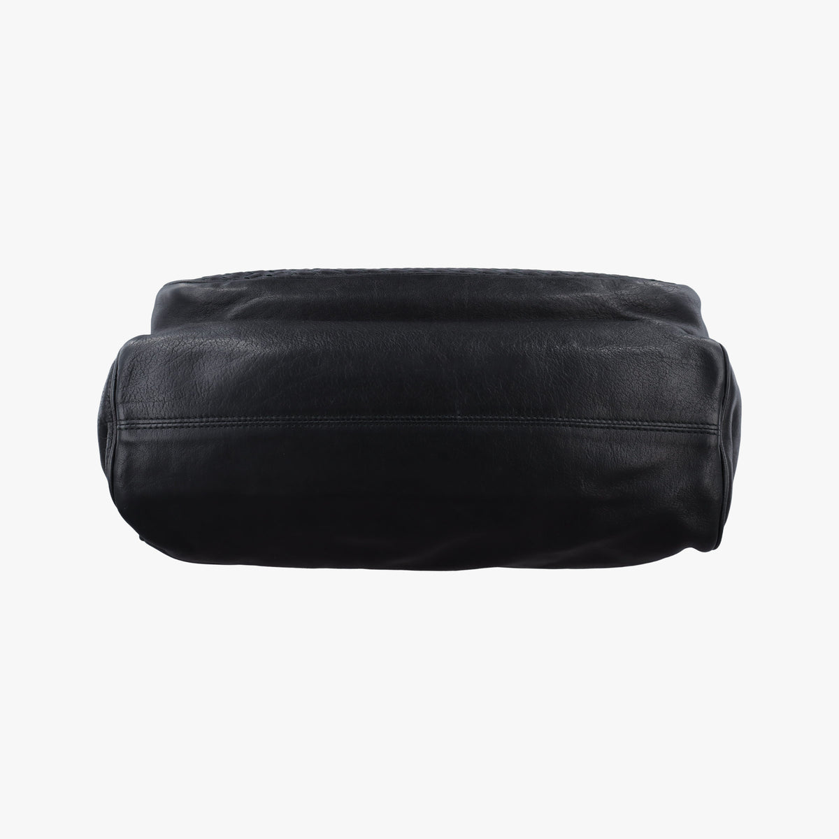 Pre-owned Bottega Veneta Intrecciato Black lambskin  shoulderbag | stylenewstar