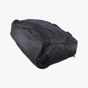 Pre-owned Bottega Veneta Intrecciato Black lambskin  shoulderbag | stylenewstar