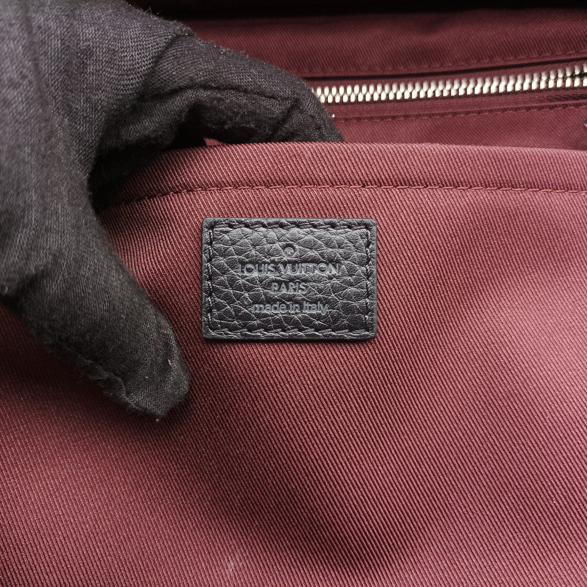 Pre-owned Louis Vuitton ARMAND Noir Taurillon Leather M42687 backpack/rucksack | stylenewstar
