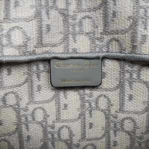 Pre-owned Christian Dior Saddle Grey jacquard  bum bag/waist bag | stylenewstar