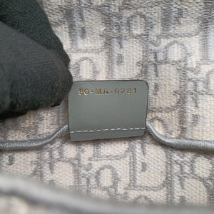 Pre-owned Christian Dior Saddle Grey jacquard  bum bag/waist bag | stylenewstar