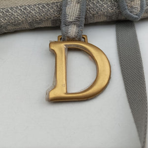 Pre-owned Christian Dior Saddle Grey jacquard  bum bag/waist bag | stylenewstar