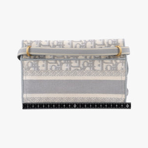 Pre-owned Christian Dior Saddle Grey jacquard  bum bag/waist bag | stylenewstar