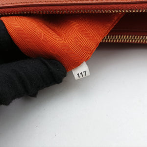 Secondhand Prada Galleria Orange SAFFIANO Leather BN1844 handbag | stylenewstar