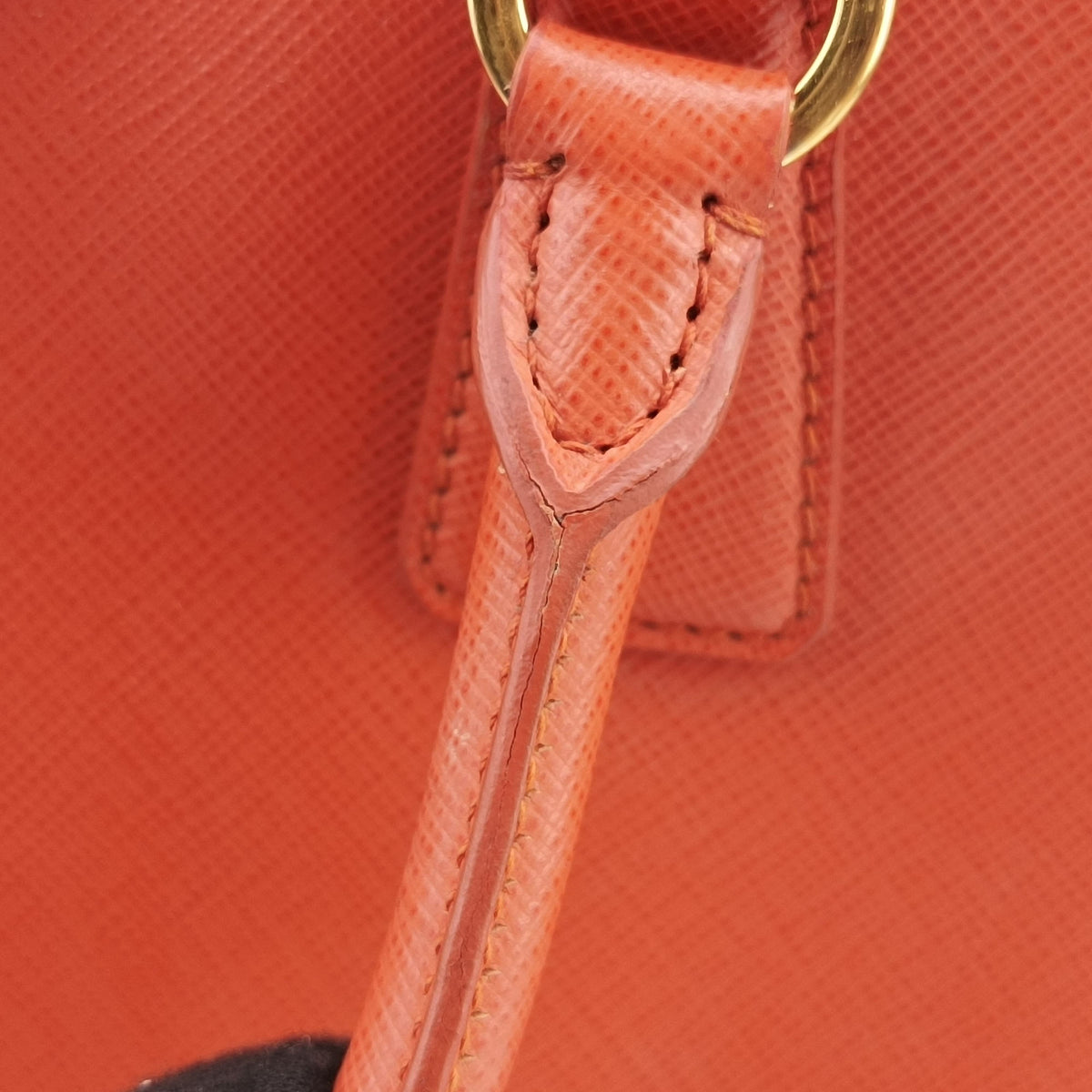 Secondhand Prada Galleria Orange SAFFIANO Leather BN1844 handbag | stylenewstar