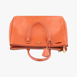 Secondhand Prada Galleria Orange SAFFIANO Leather BN1844 handbag | stylenewstar