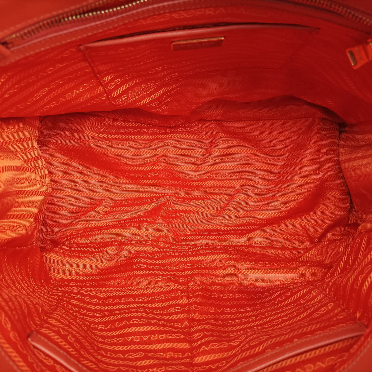 Secondhand Prada Galleria Orange SAFFIANO Leather BN1844 handbag | stylenewstar