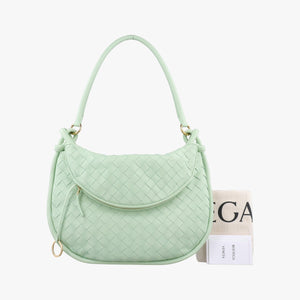 Pre-owned Bottega Veneta Gemelli Green Lambskin 764281 shoulderbag | stylenewstar