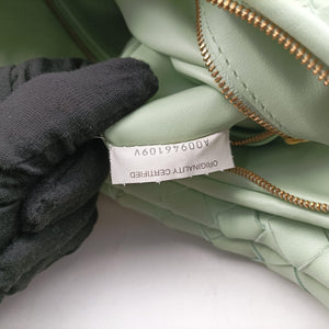 Pre-owned Bottega Veneta Gemelli Green Lambskin 764281 shoulderbag | stylenewstar