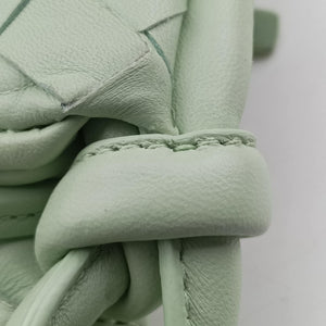 Pre-owned Bottega Veneta Gemelli Green Lambskin 764281 shoulderbag | stylenewstar