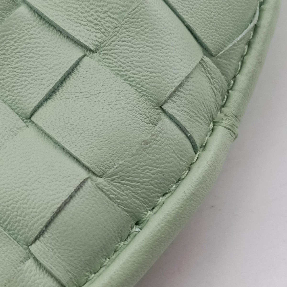 Pre-owned Bottega Veneta Gemelli Green Lambskin 764281 shoulderbag | stylenewstar