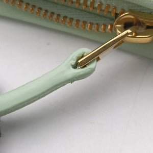 Pre-owned Bottega Veneta Gemelli Green Lambskin 764281 shoulderbag | stylenewstar