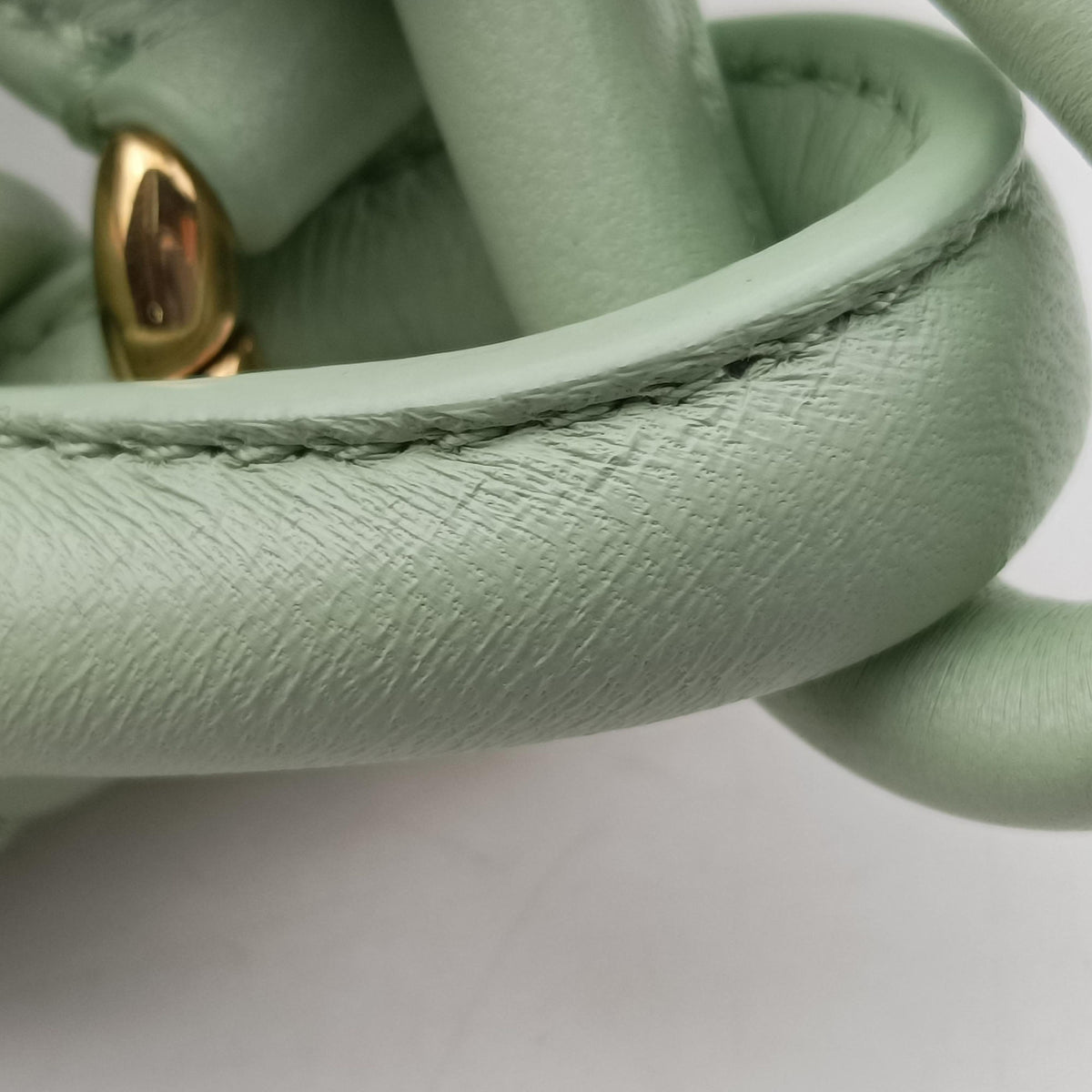 Pre-owned Bottega Veneta Gemelli Green Lambskin 764281 shoulderbag | stylenewstar
