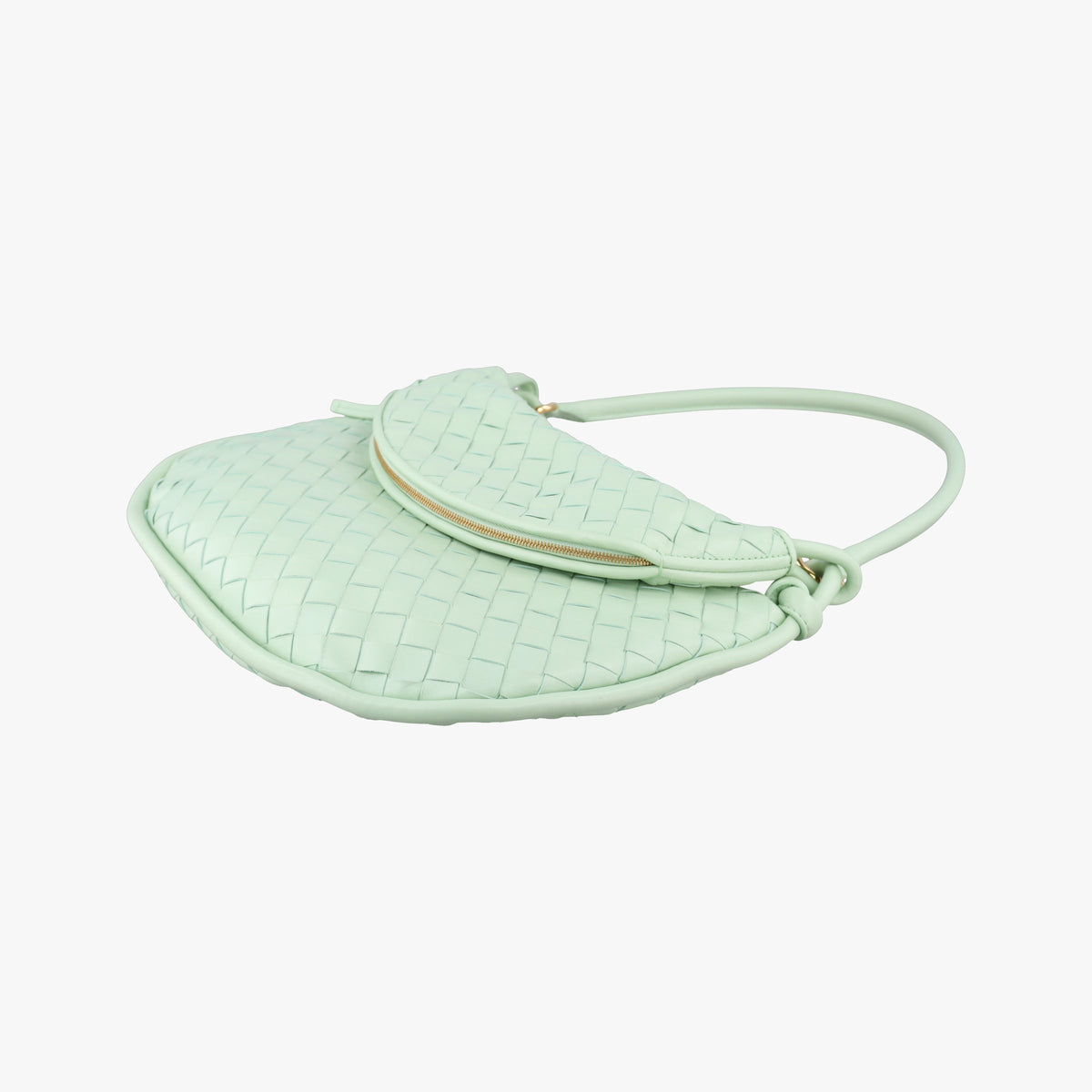 Pre-owned Bottega Veneta Gemelli Green Lambskin 764281 shoulderbag | stylenewstar