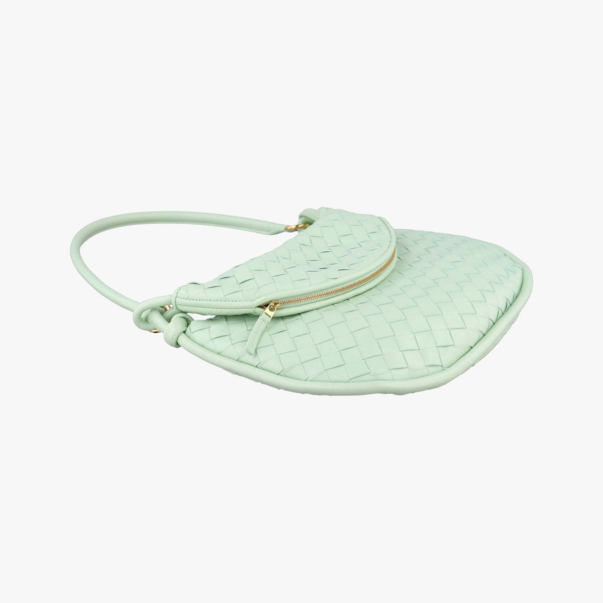 Pre-owned Bottega Veneta Gemelli Green Lambskin 764281 shoulderbag | stylenewstar