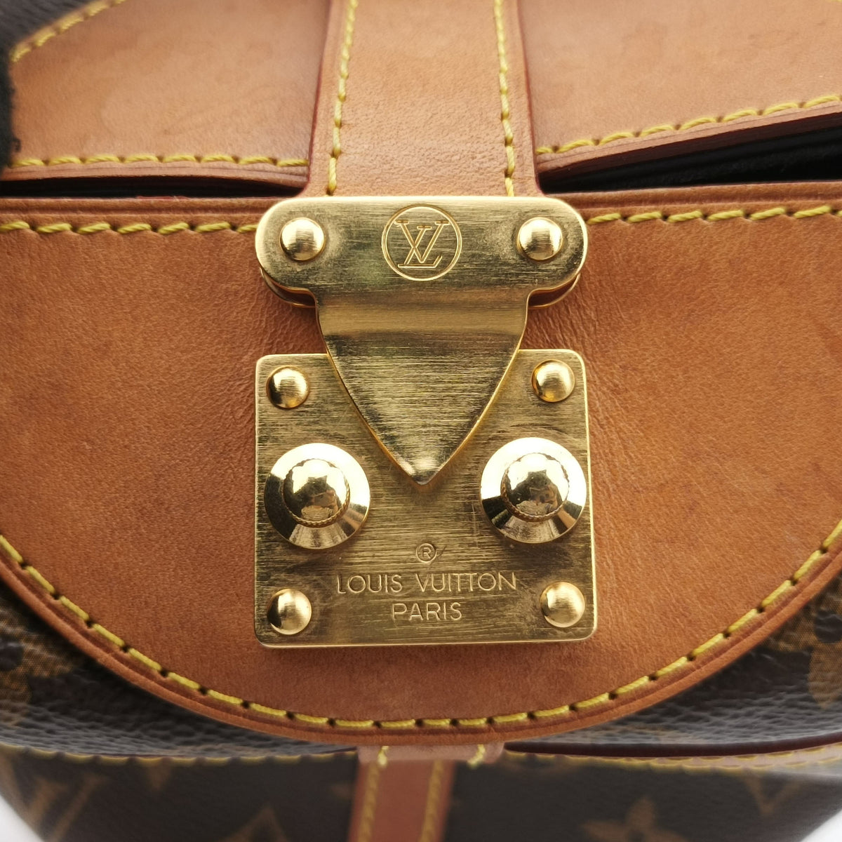 Pre-owned Louis Vuitton DUFFLE brown Monogram Canvas M43587 shoulderbag | stylenewstar