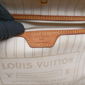Secondhand Louis Vuitton Neverfull MM Azur Damier Canvas N51107 shoulderbag | stylenewstar