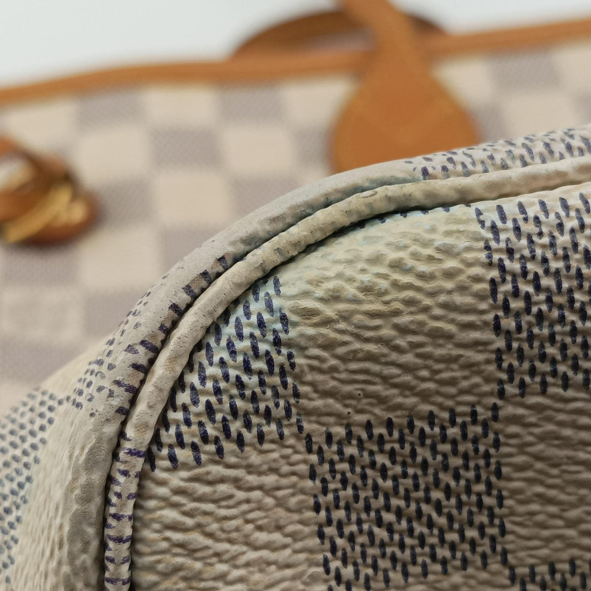 Secondhand Louis Vuitton Neverfull MM Azur Damier Canvas N51107 shoulderbag | stylenewstar