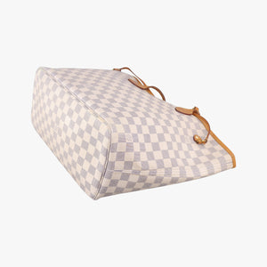 Secondhand Louis Vuitton Neverfull MM Azur Damier Canvas N51107 shoulderbag | stylenewstar