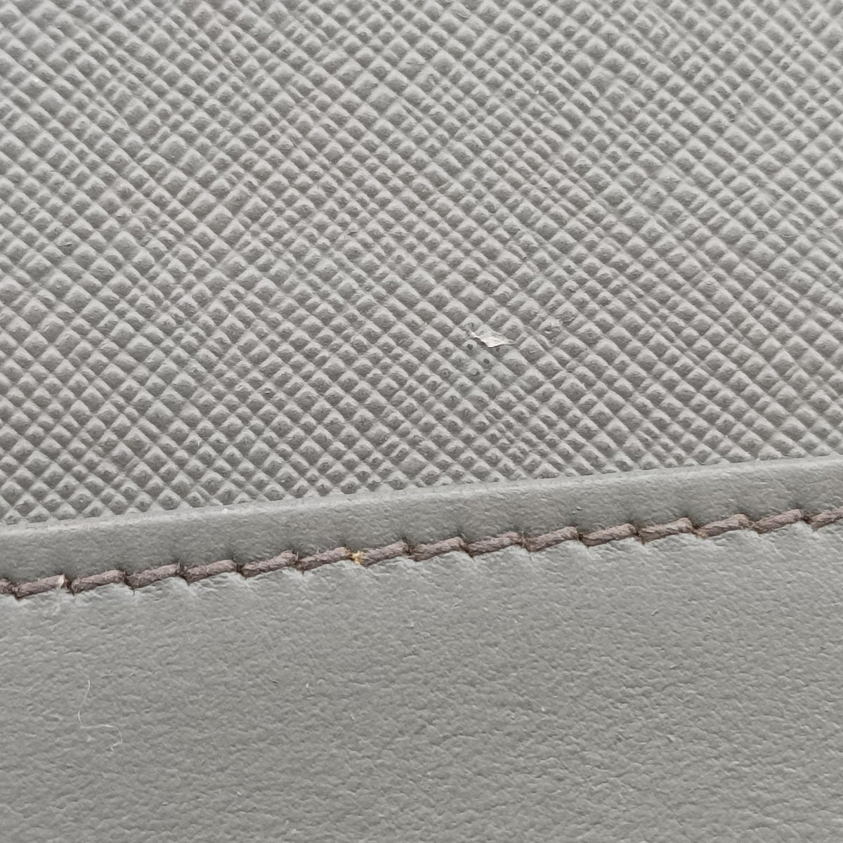 Pre-owned Prada Esplanade Grey SAFFIANO Leather 1BA046 handbag | stylenewstar