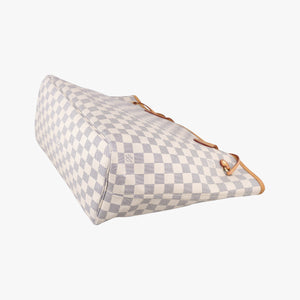 Pre-owned Louis Vuitton Neverfull MM Azur Damier Canvas N51107 shoulderbag | stylenewstar