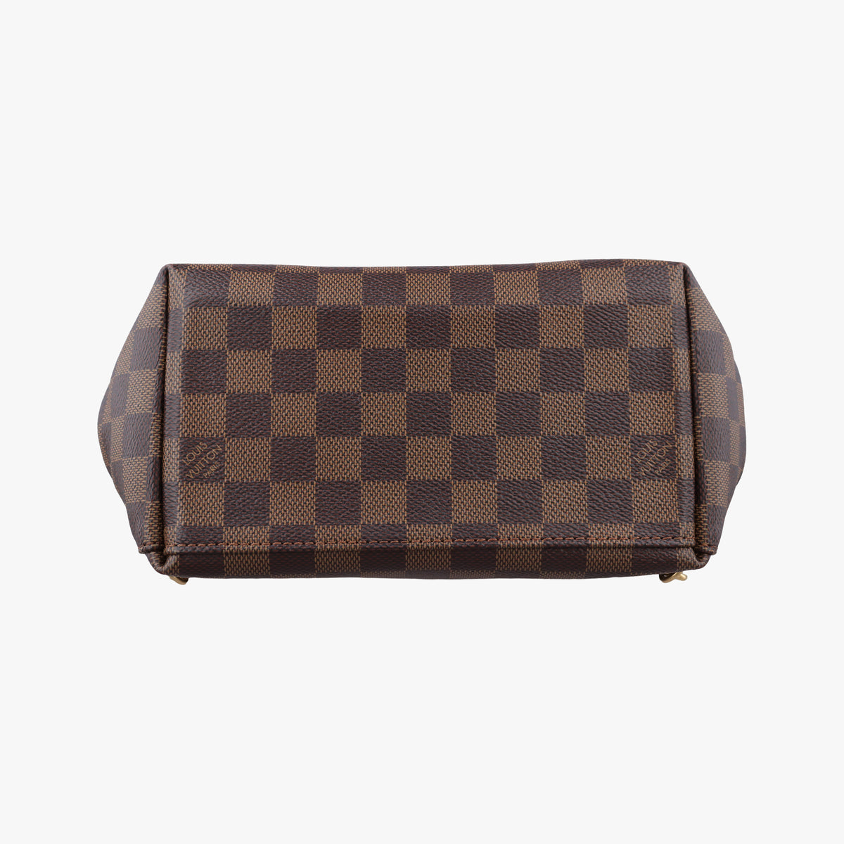 Pre-owned Louis Vuitton Daypack Clapton EBENE×CREME Damier Canvas×calf leather N42259 backpack/rucksack | stylenewstar