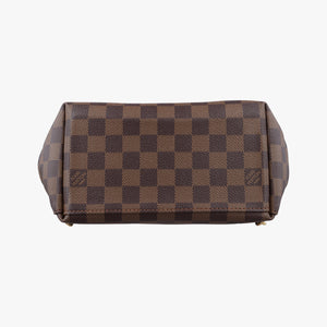 Pre-owned Louis Vuitton Daypack Clapton EBENE×CREME Damier Canvas×calf leather N42259 backpack/rucksack | stylenewstar