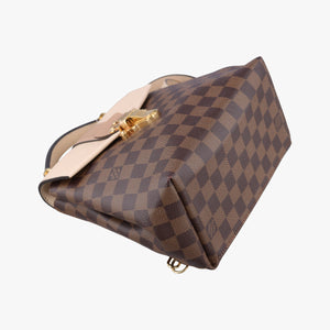 Pre-owned Louis Vuitton Daypack Clapton EBENE×CREME Damier Canvas×calf leather N42259 backpack/rucksack | stylenewstar