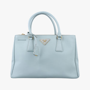 Pre-owned Prada Galleria Blue SAFFIANO Leather BN1786 handbag | stylenewstar