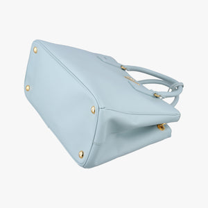 Pre-owned Prada Galleria Blue SAFFIANO Leather BN1786 handbag | stylenewstar